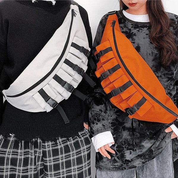

outdoor bags men and women messenger trendy cool waist bag personality multi-function fashion one-shoulder chest