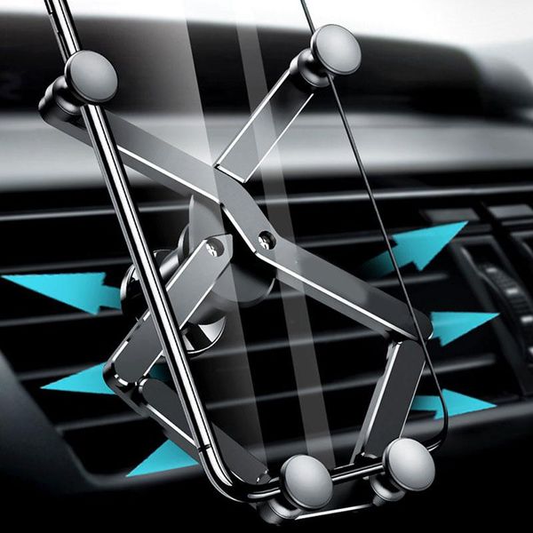 

auto-clamping gravity car phone mount cell holder for upgraded smartphone mounts & holders
