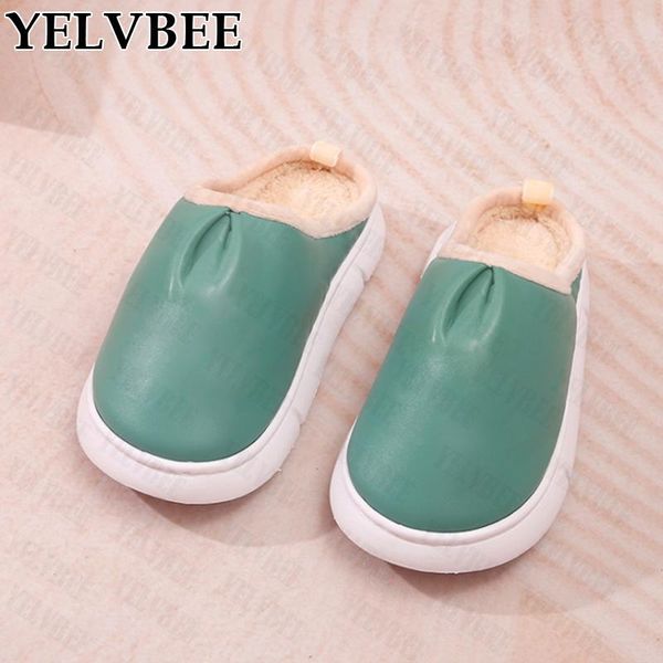 

slippers concise women flip flops 2021 fashion short plush warm casual shallow fur flats zapatos home cotton boots mujer, Black