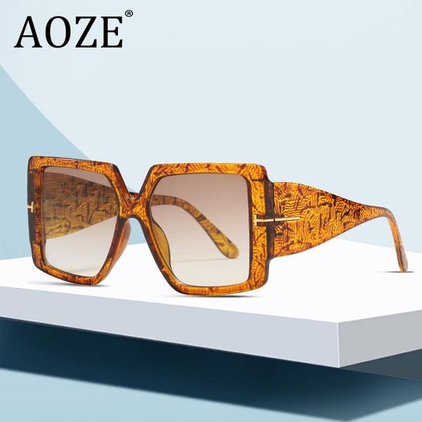 

retro big frame square sunglasses gradient mirror ladies high quality, White;black