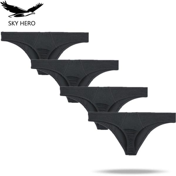 

underpants 4pcs/lot men underwear briefs male panties for man gay jockstrap clothes calzoncillos hombre thong brief, Black;white