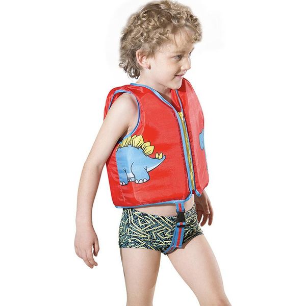 

one-piece suits sleeveless vest children's swimming buoyancy suit outdoor water supplies learning