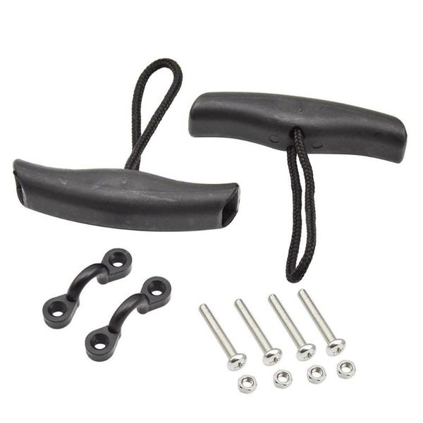 

2pcs kayak marine boat canoe pull handle carry w/ cord water sports accessories replacement kit rafts/inflatable boats