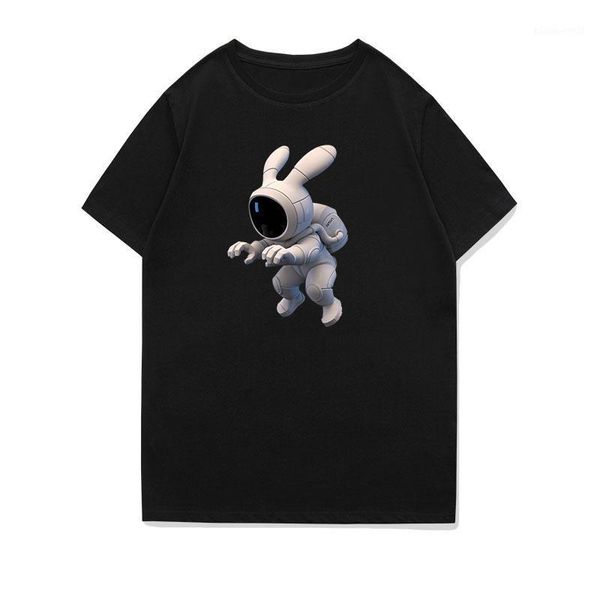 

men's t-shirts 2021 fashion cartoon printed t shirts streetwear hip hop chinese character casual short sleeve tees men tshirts, White;black