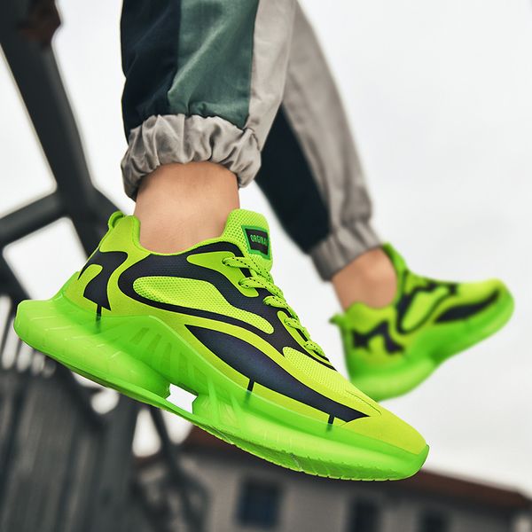 

reflective men's sports running shoes walking jogging sneakers leisure footwear