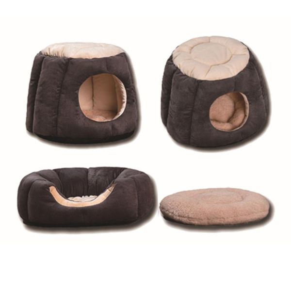 

cat beds & furniture winter warm cave house kennel pet nest sleeping bag deep sleep semi-closed tent bed self warming for indoor cats dog