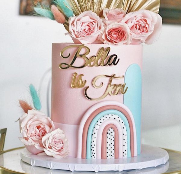 

other event & party supplies personalized acrylic name cake front er/ er charm custom and age birthday decorations