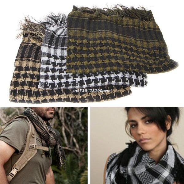 

cycling caps & masks military keffiyeh arab scarf hunting shawl head wrap camo dropship, Black