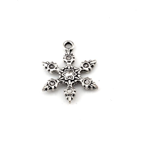 

150pcs antique silver alloy christmas snowflakes charms pendants for jewelry making bracelet necklace diy findings 17x23mm a-651, Bronze;silver