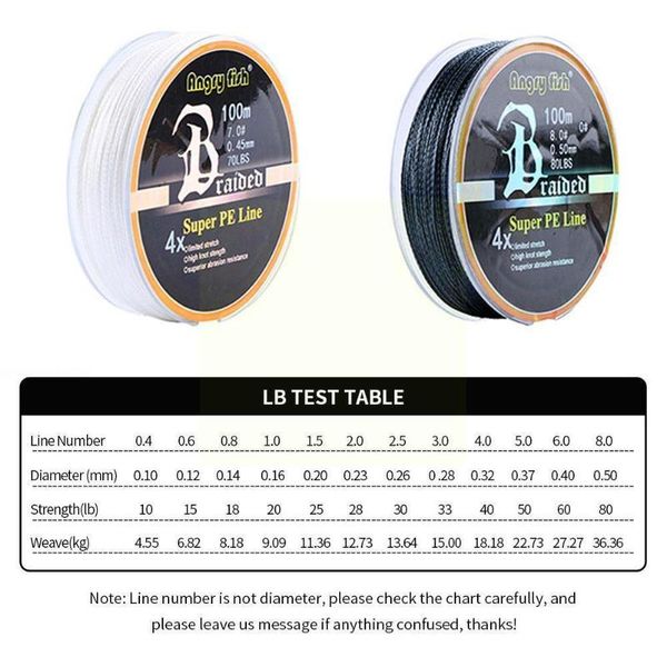 

braid line 4 strands 100m braided fishing super pe multifilament smooth g8d4
