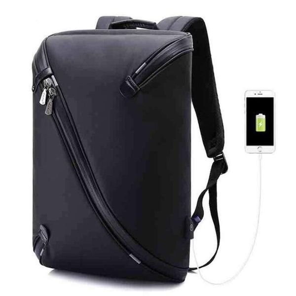 

cross body kaka fashion 2021 technology chest pack male 15.6 inch tablet bag multiple layers waterproof oxford casual men