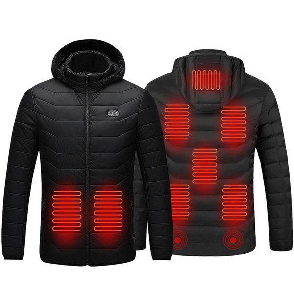

men's vests wenyujh 8 areas heated jackets usb women's winter outdoor electric heating warm sprots thermal coat heatable vest, Black;white