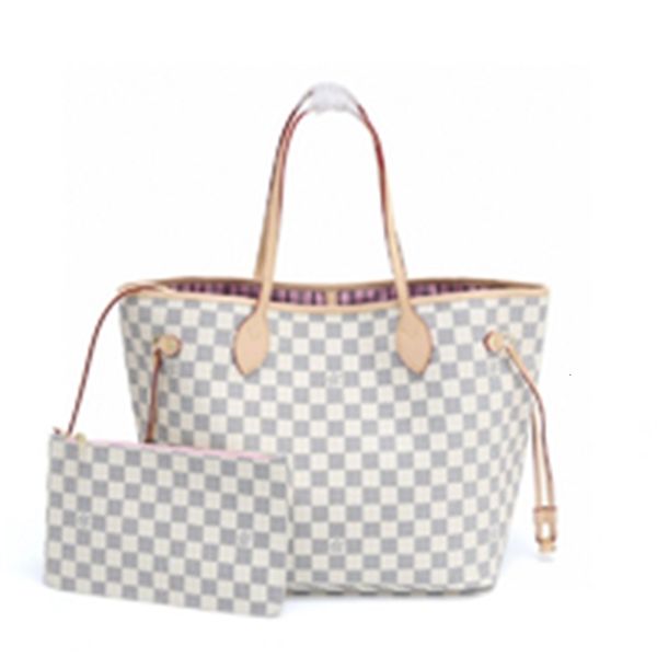 

brand designer luxury m40995 classic white checked handbag pink 32cm women handbags iconic bags handles shoulder bags totes cross body b