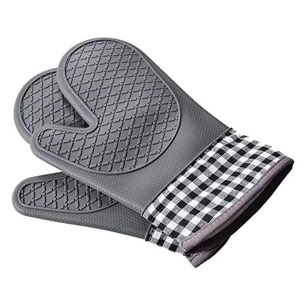 

oven mitts microwave bbq glove potholder mitten heat resistant non-slip baking gloves mat kitchen potholders