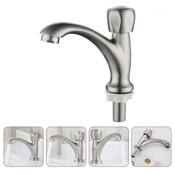 

bathroom sink faucets 1pc stainless steel desktype wash basin single cold1