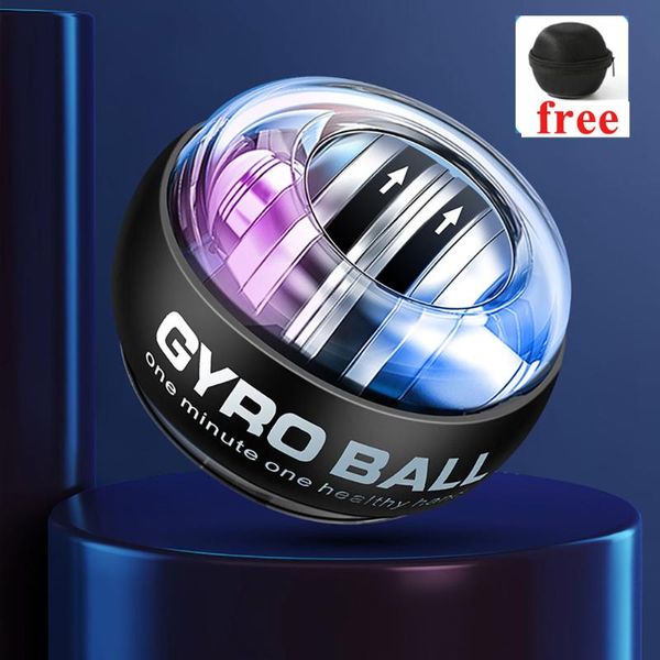 

fitness balls test led self start power gyro ball with blue teeth mute metal 100kg muscle wrist force trainer relax gyroscope