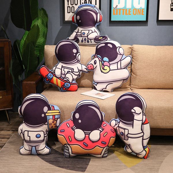 

new astronaut printed pillow plush astronaut doll pillow bedroom cushion removable and washable