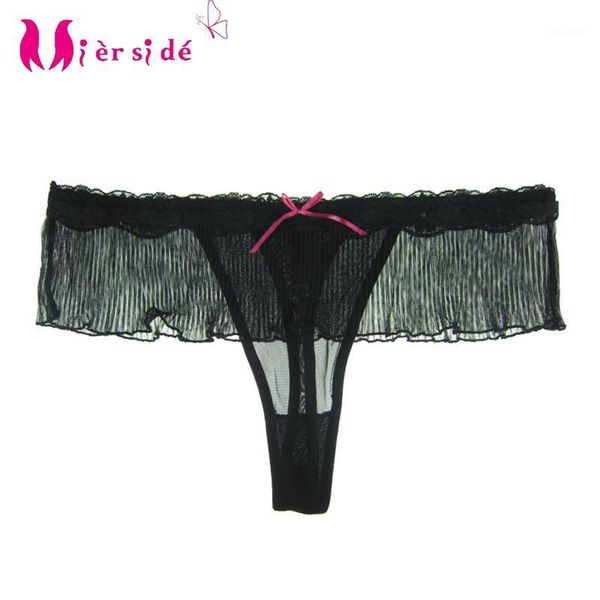 

women's panties mierside 5160t plus size ruffle women lingerie s//l/xl/xxl/3xl/4xl/5xl g-string, Black;pink