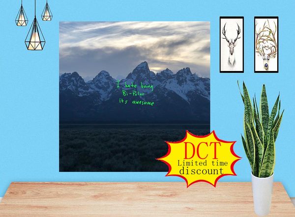 

kanye west ye 8th album poster music cover silk art print
