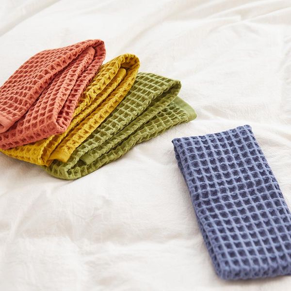 

towel cotton honeycomb face hand waffle swimming bathing towels wraps