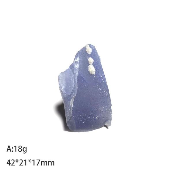 

decorative objects & figurines a2-2 shiny natural blue agate mineral crystal specimen collection gift ornaments