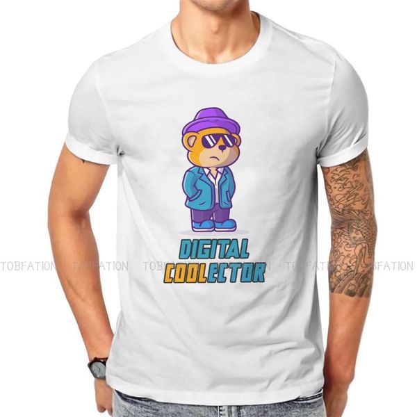 

men's t-shirts digital collector special tshirt nft non fungible tokens comfortable design graphic t shirt stuff ofertas, White;black
