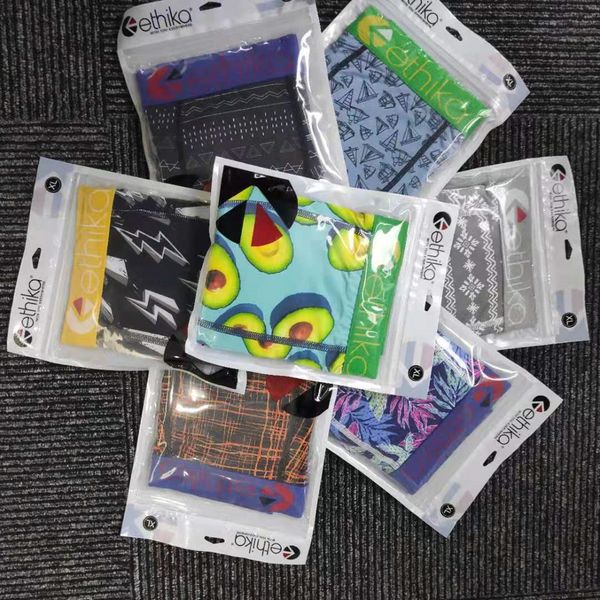 

ethika sport men's boxers soft and comfortable men's underwear 003852, Black;white