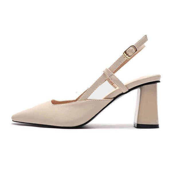 

fashion small square head high heel women's sho in autumn 2021, Black