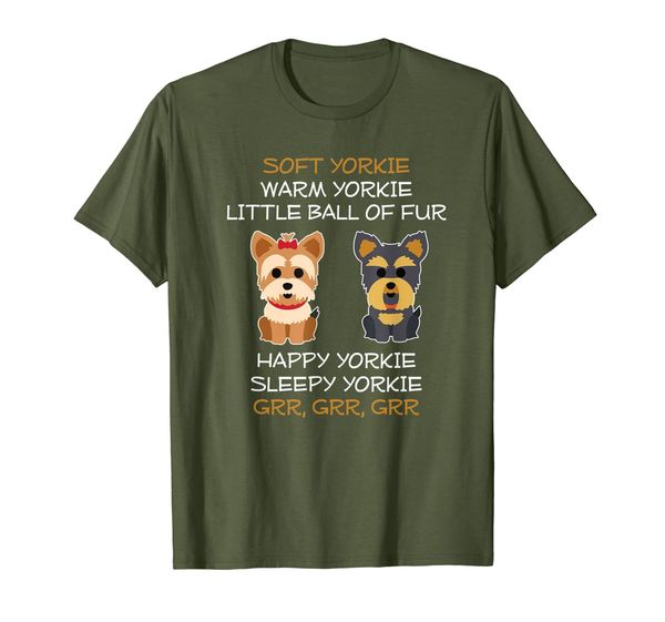 

soft yorkie warm yorkie little ball of fur yorkie dog tshirt, White;black