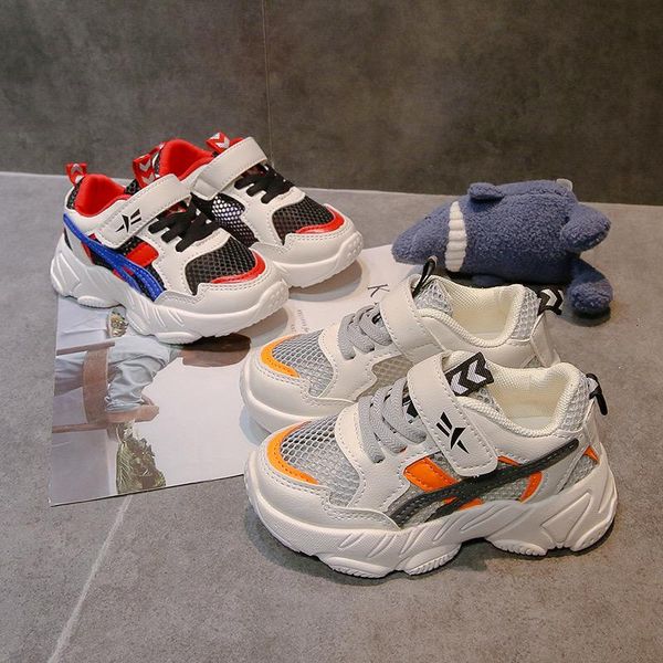 

children's sports shoes 2021 spring and autumn korean version of mesh soft bottom boys running non-slip kids cs164 athletic & outdoor, Black