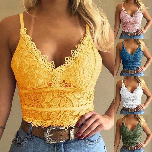 

women plus size vest crop wire lingerie v-neck camisole sleeveless lace bralette female underwears yoga outfit