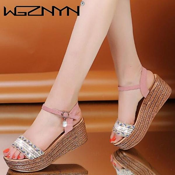 

sandals women's summer diamond shoes open flat roman ladies slippers, Black