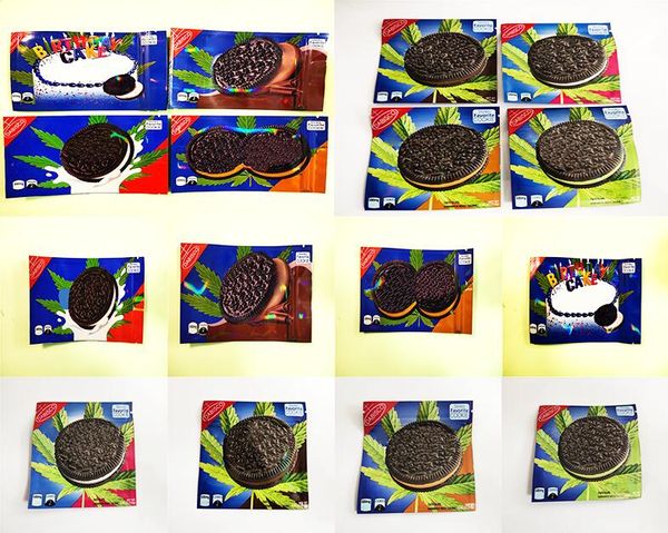 

2021 500mg empty stoneo cookie bag resealable edible holographic edibles packaging mylar bags smell proof