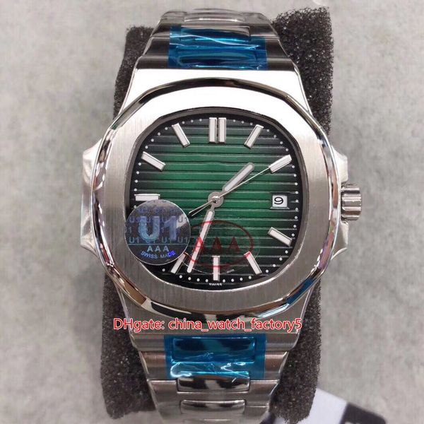 

u1 factory watches 40mm 5711/1a-014 sapphire stainless steel asia 2813 movement transparent mechanical automatic mens watch men's wrist, Slivery;brown