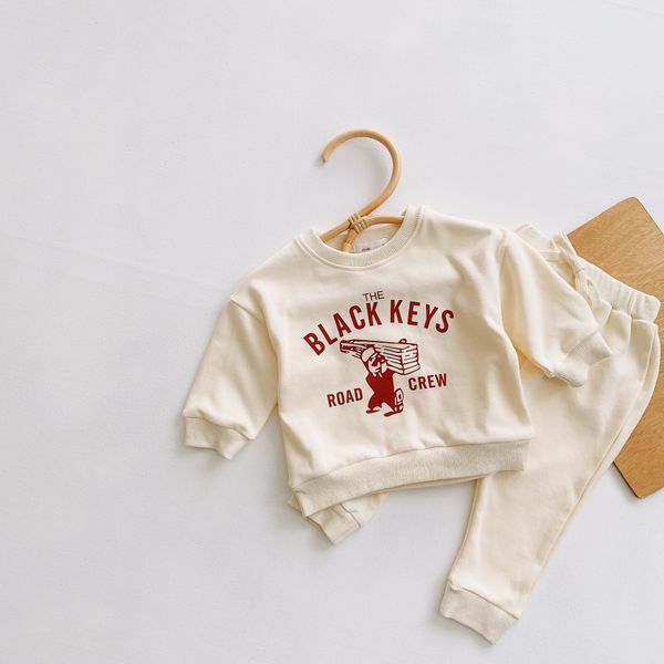 

newborn baby clothing sets boys cartoon long sleeve sweatshirt toddler kids girls harem pants suit children clothes set, Blue