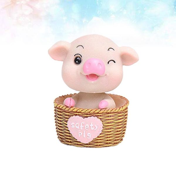 

interior decorations car ornament adorable head shaking decorative resin craft )