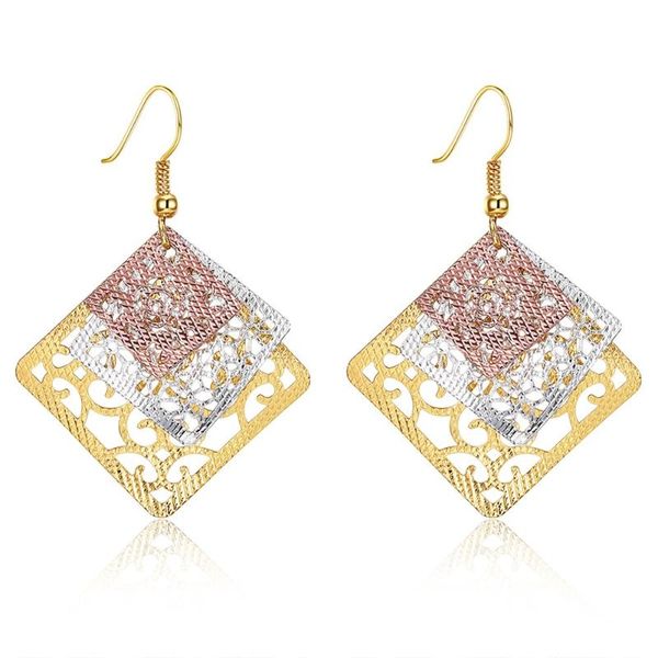 

dangle & chandelier arrival gold color earrings for women female wedding earring classic jewelry decoration damen - ohrring, Silver