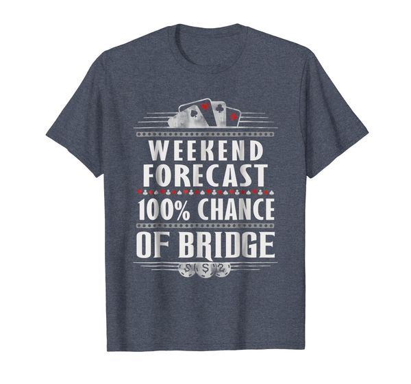 

weekend forecast 100% chance of bridge t shirt, White;black