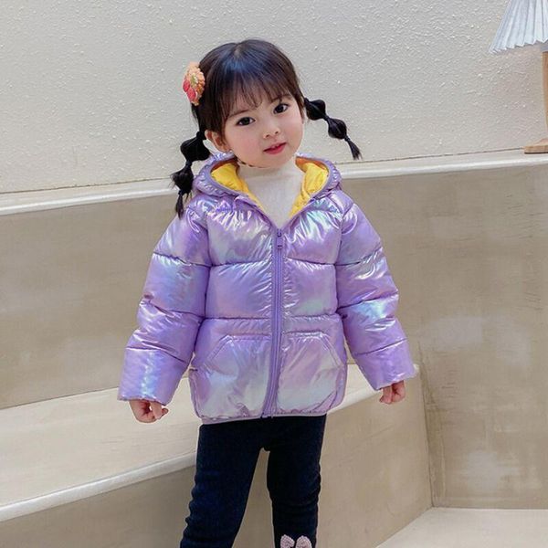 

jackets 2 3 4 5 6 years keep warm winter girls jacket 2021 kids colorful hooded zipper outerwear for boys clothes children windbreaker, Blue;gray