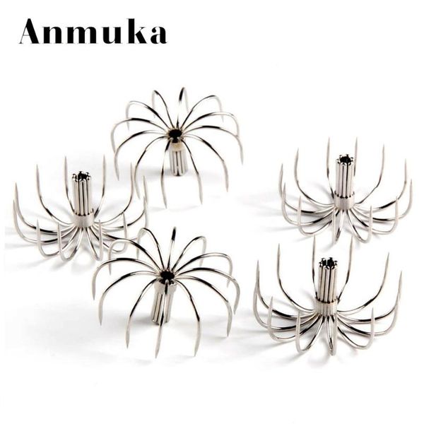 

stainless steel 12-pin squid hook umbrella anchor barbless bait ocs fishing hooks