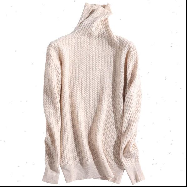 

turtleneck vintage long sleeve autumn women sweaters winter knitting merino wool cashmere ladies, White;black