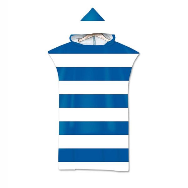 

towel printed stripe wave point hooded bath towels cloak microfiber geometric adults men women beach