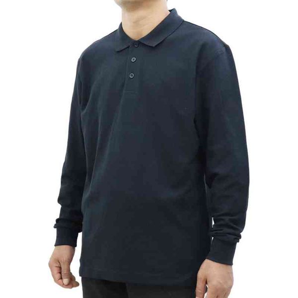 

men's polos long sleeve shirt spring and autumn men women t shirts long-sleeved streetwear casual man clothes tees jjik, White;black
