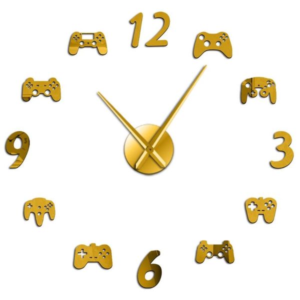 

wall clocks game controller video diy giant clock joysticks stickers gamer a