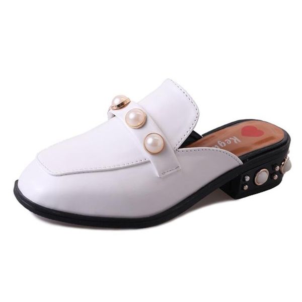 

baotou half slippers women wear 2021 spring and summer 100 fashion social side rough drag shoes for sandals, Black