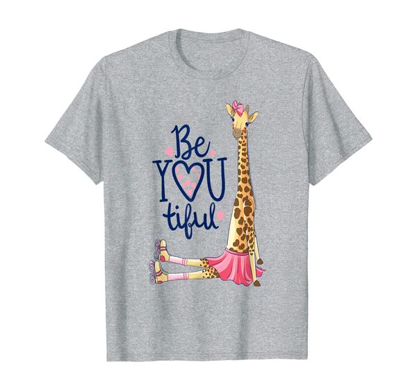 

beautiful giraffe | inspire be you giraffe animal t-shirt, White;black