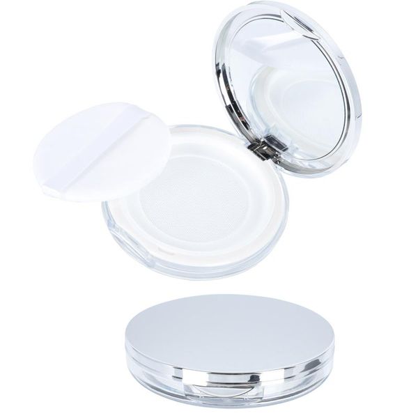 

storage bottles & jars 2pcs loose powder puff boxes makeup beauty cases