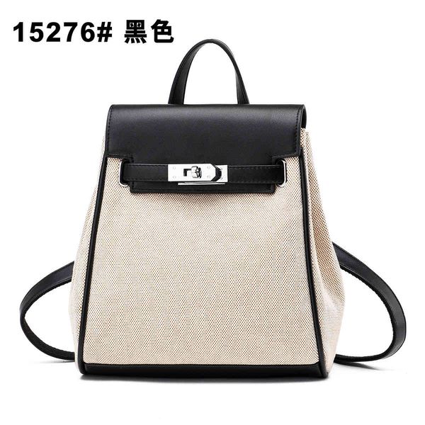 

backpack 2021 canvas women's leisure fashion college students schoolbag korean