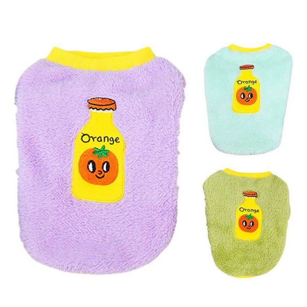 

dog apparel pet cats and dogs warm autumn winter soda fleece cute pattern clothes