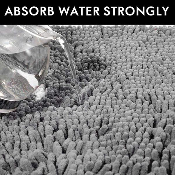 

cushion/decorative pillow door mat chenille 25mm living room water-absorbing kitchen household floor foot pad 60*40cm home bathroom anti sli